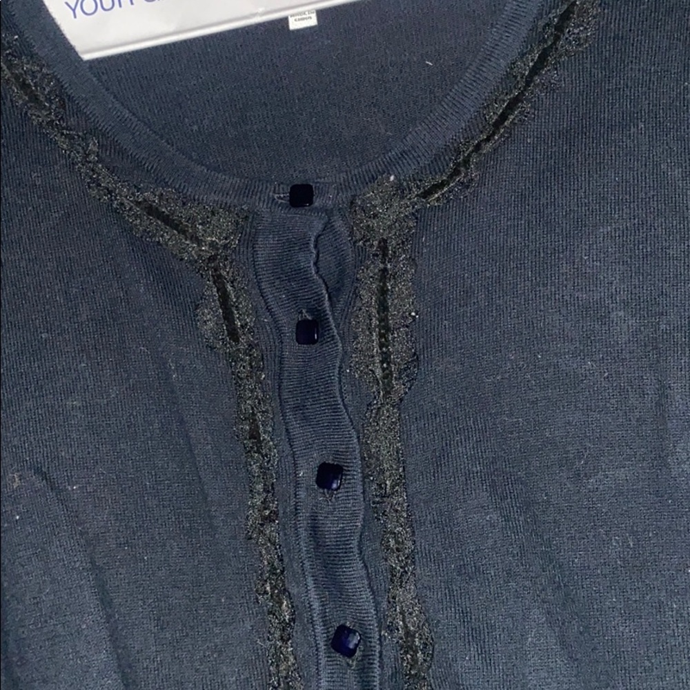 black button up blouse - Picture 2 of 3